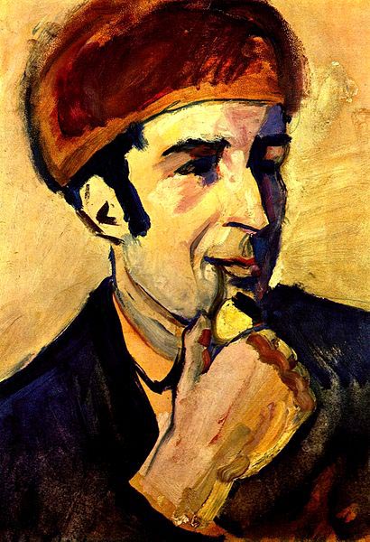 August Macke Portrait de Franz Marc